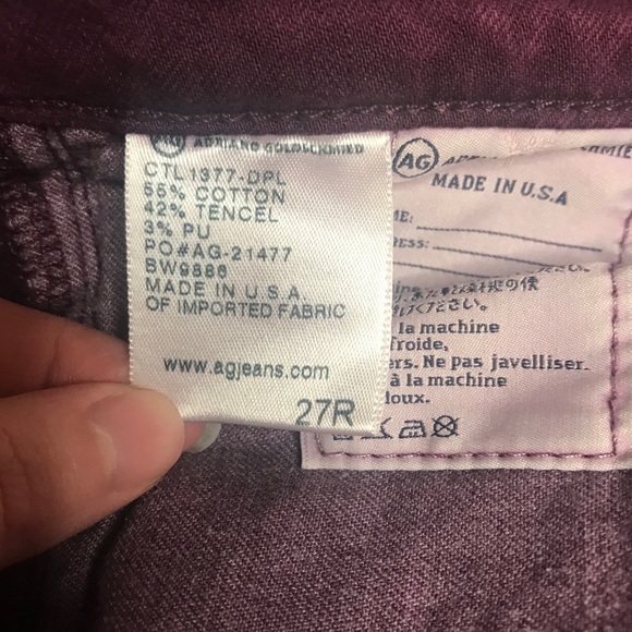 Adriano Goldschmied maroon red stevie ankle - Picture 3 of 3